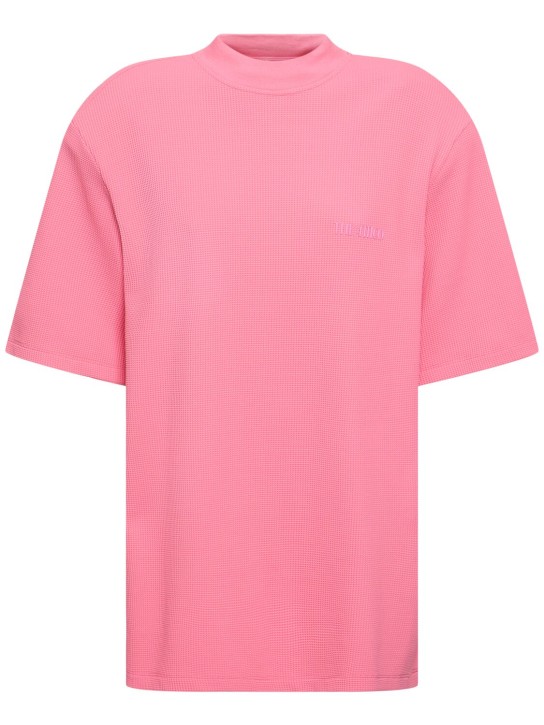The Attico: Kilie cotton jersey t-shirt - Pink - women_0 | Luisa Via Roma