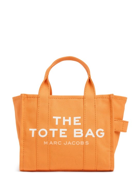 Marc Jacobs: The Small Tote キャンバスバッグ - タンジェリン - men_0 | Luisa Via Roma