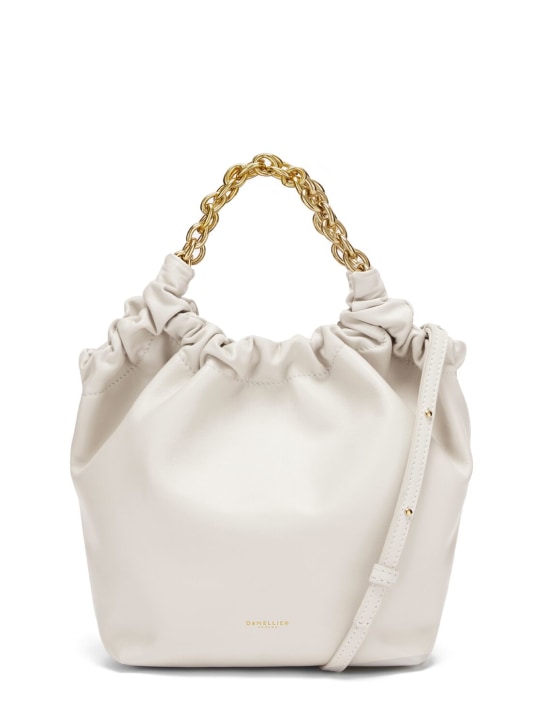 DeMellier: Small Miami smooth leather tote bag - Off White - women_0 | Luisa Via Roma