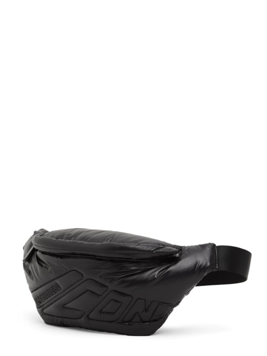 Dsquared2: Icon nylon belt bag - Black - men_1 | Luisa Via Roma