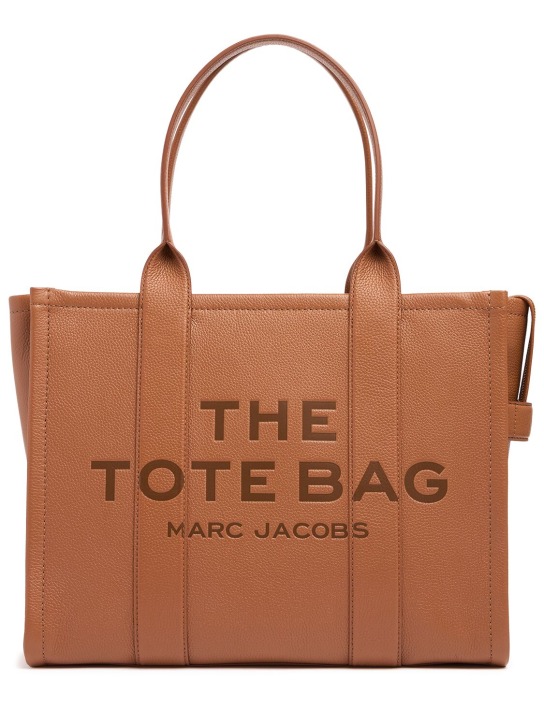 Marc Jacobs: Sac en cuir The Large Tote - Argan Oil - women_0 | Luisa Via Roma