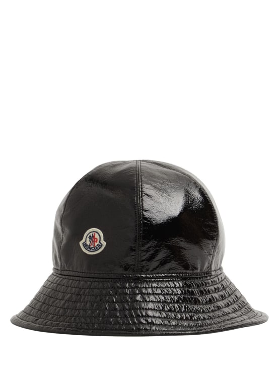 Moncler: 亮面乙烯基渔夫帽 - women_2 | Luisa Via Roma