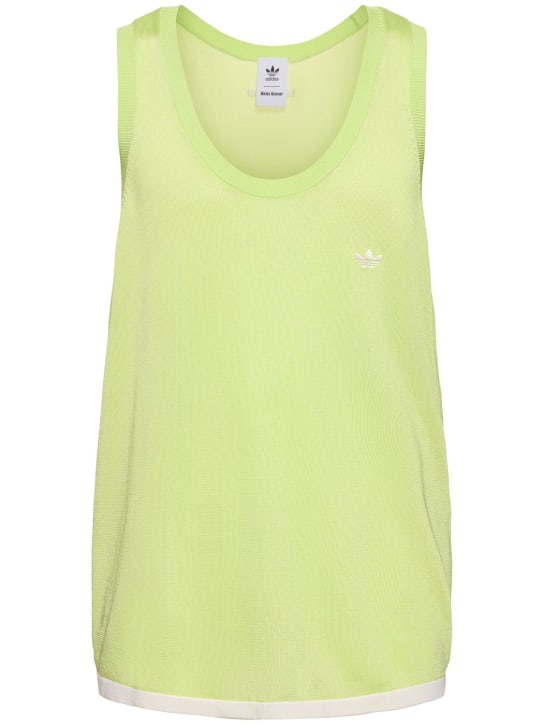 adidas Originals: Wales Bonner knit tank top - men_0 | Luisa Via Roma