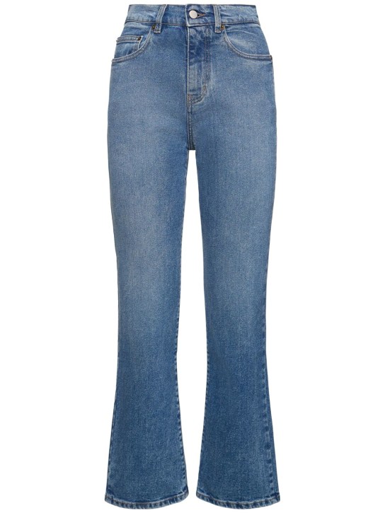 Proenza Schouler: Mittelhohe, gerade Jeans „Jasper“ - Blau - women_0 | Luisa Via Roma