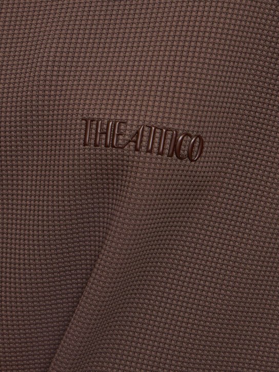 The Attico: Kilie cotton jersey t-shirt - women_3 | Luisa Via Roma