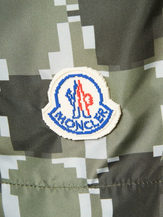 Moncler: Printed tech swim shorts - men_3 | Luisa Via Roma