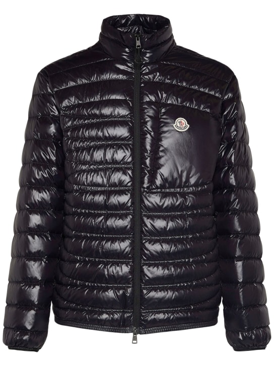 Moncler: Leveche nylon down jacket - Black - men_0 | Luisa Via Roma