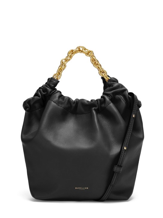 DeMellier: Petit sac cabas en cuir lisse Miami - Noir - women_0 | Luisa Via Roma