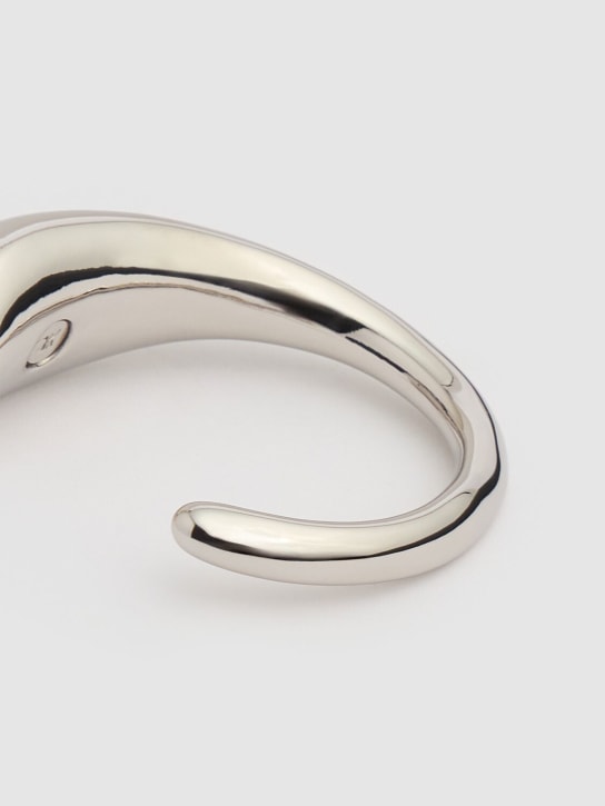 Courreges: Drop metal bracelet - Silver - women_1 | Luisa Via Roma