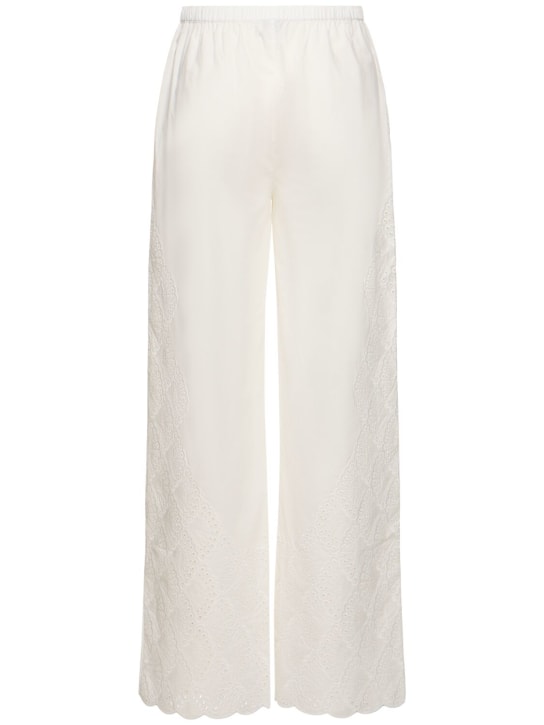 Pantalones anchos de algodón - Loulou Studio - Mujer  | Luisaviaroma