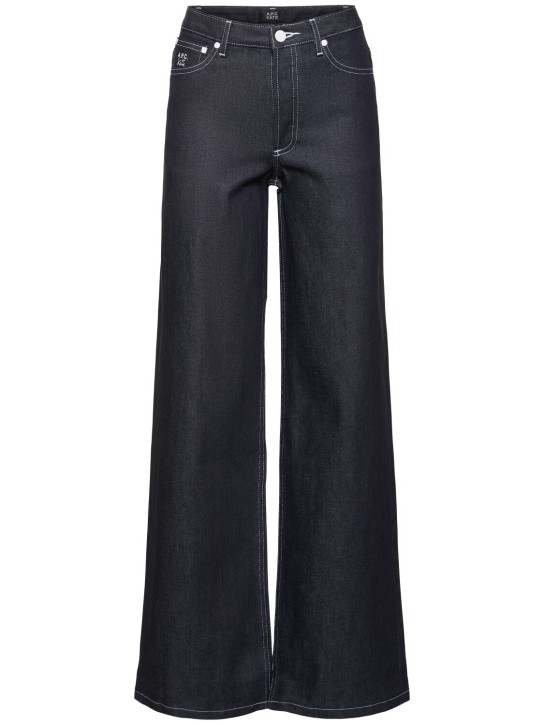 A.P.C.: Weite Jeans „Katie Holmes x APC Elisabeth“ - Blau - women_0 | Luisa Via Roma