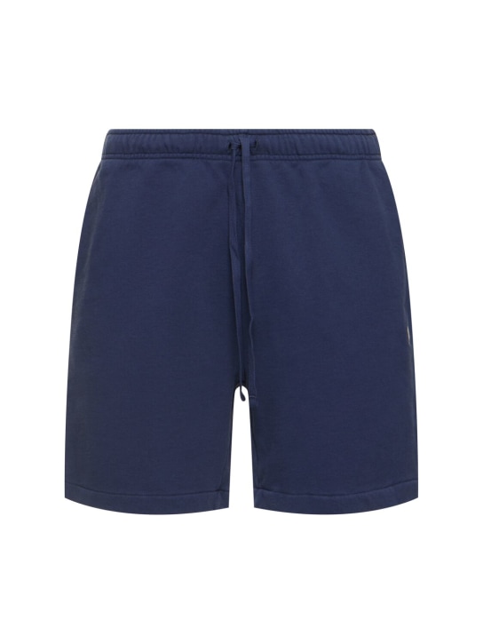 Polo Ralph Lauren: Terry sweat shorts - Cruise Navy - men_0 | Luisa Via Roma