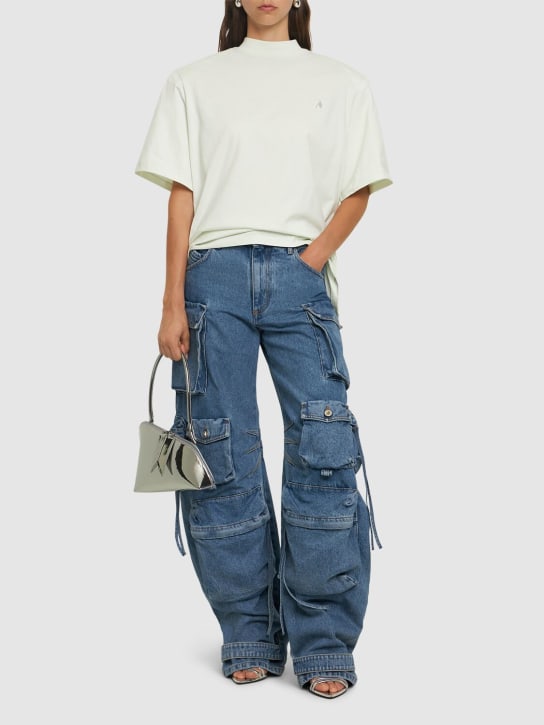 The Attico: Jeans cargo baggy - Azul - women_1 | Luisa Via Roma
