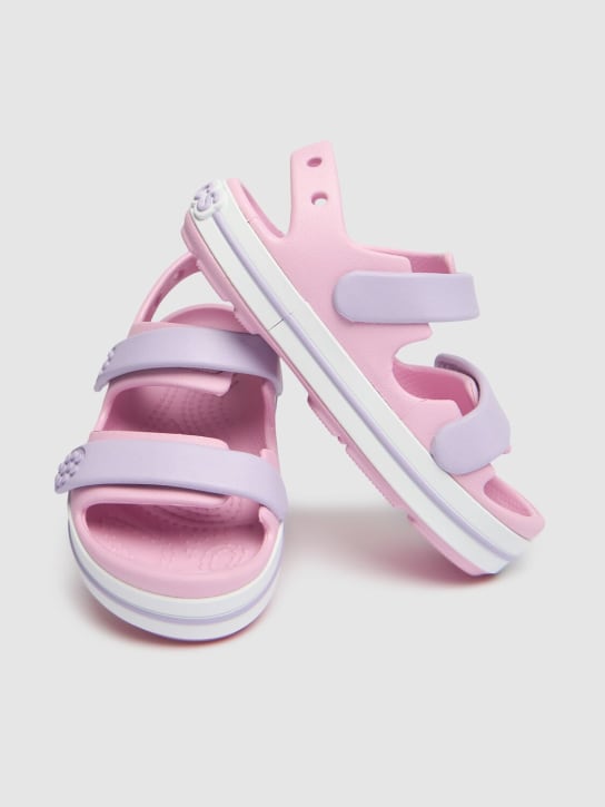 Crocs: Rubber sandals - Pink - kids-girls_1 | Luisa Via Roma