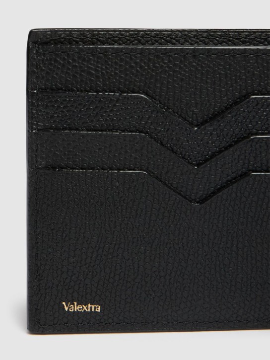 Valextra: Leather bifold wallet - men_1 | Luisa Via Roma