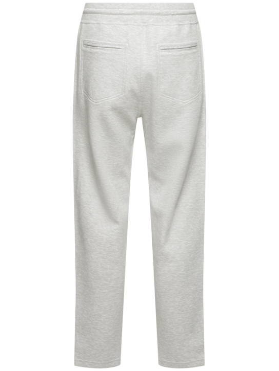 Brunello Cucinelli: Leisure sweatpants - Grigio Perla - men_4 | Luisa Via Roma