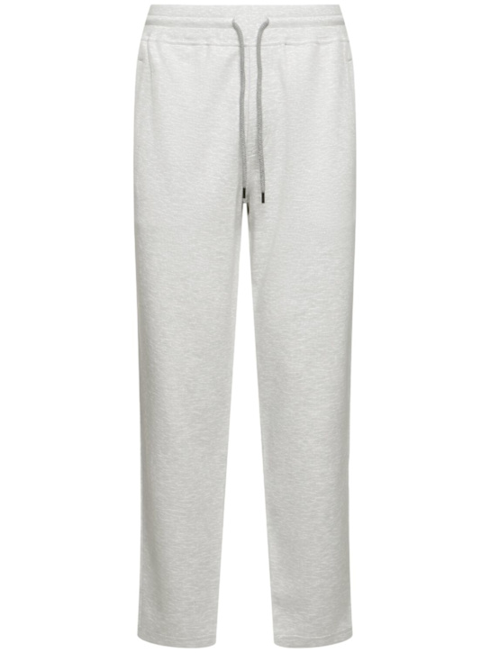 Brunello Cucinelli: Leisure sweatpants - Grigio Perla - men_0 | Luisa Via Roma