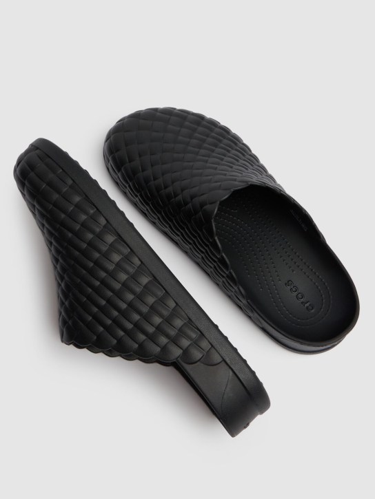 Crocs: Dylan Woven rubber clogs - 블랙 - men_1 | Luisa Via Roma