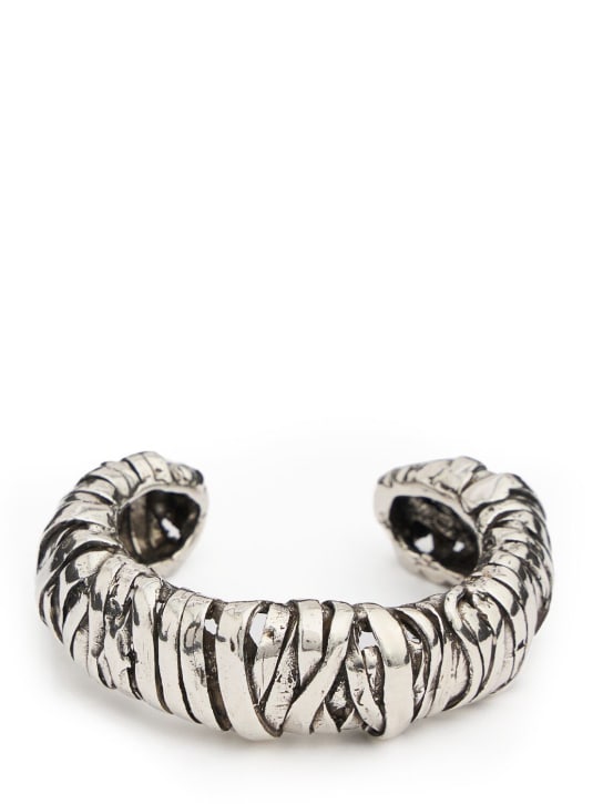 Paola Sighinolfi: Wrap cuff bracelet - Silver - women_0 | Luisa Via Roma