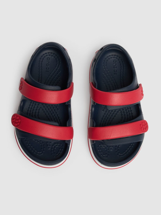 Crocs: Rubber sandals - Navy - kids-girls_1 | Luisa Via Roma