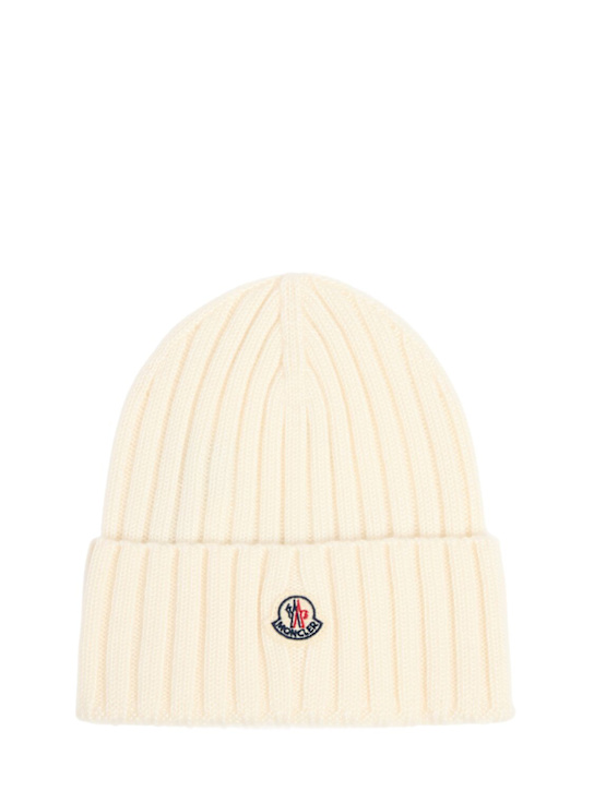 Moncler: 针织羊毛帽子 - women_0 | Luisa Via Roma