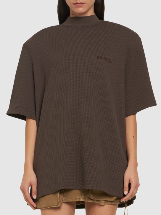 The Attico: Kilie cotton jersey t-shirt - women_2 | Luisa Via Roma