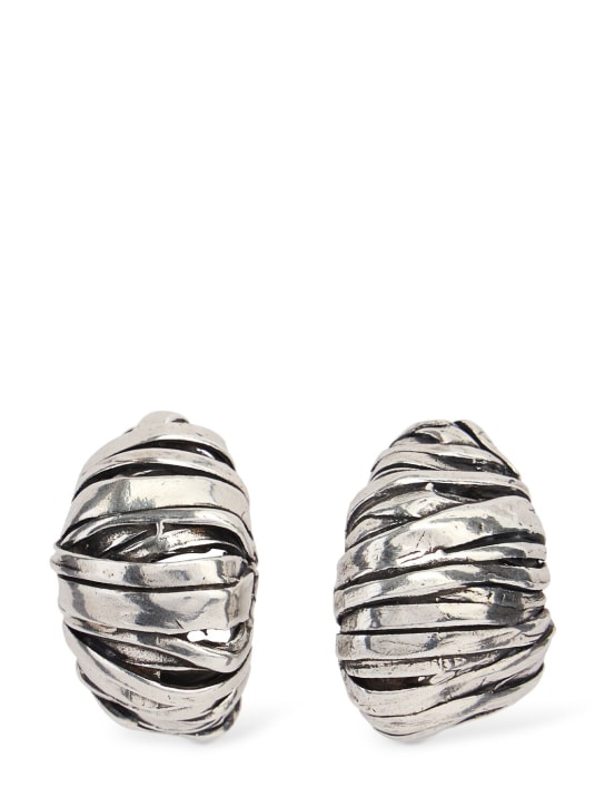 Paola Sighinolfi: Blass stud earrings - Silver - women_0 | Luisa Via Roma
