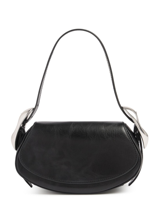 Alexander Wang: Small Orb crackled patent leather bag - Black - women_0 | Luisa Via Roma