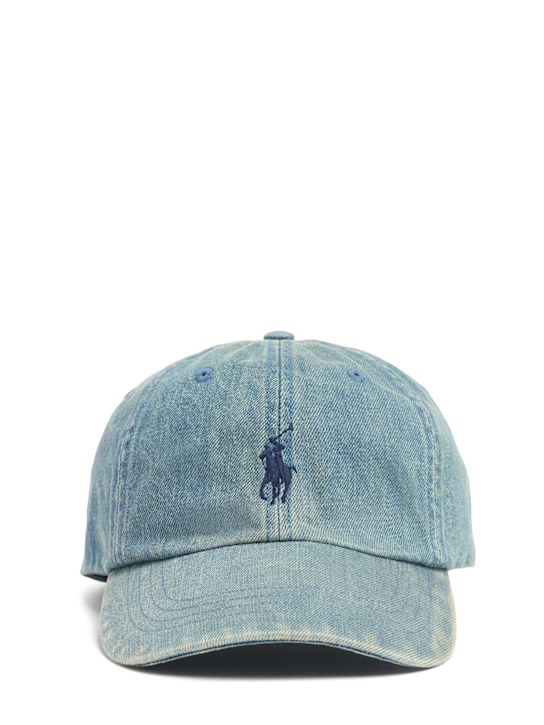 Polo Ralph Lauren: Casquette en denim délavé léger - men_0 | Luisa Via Roma