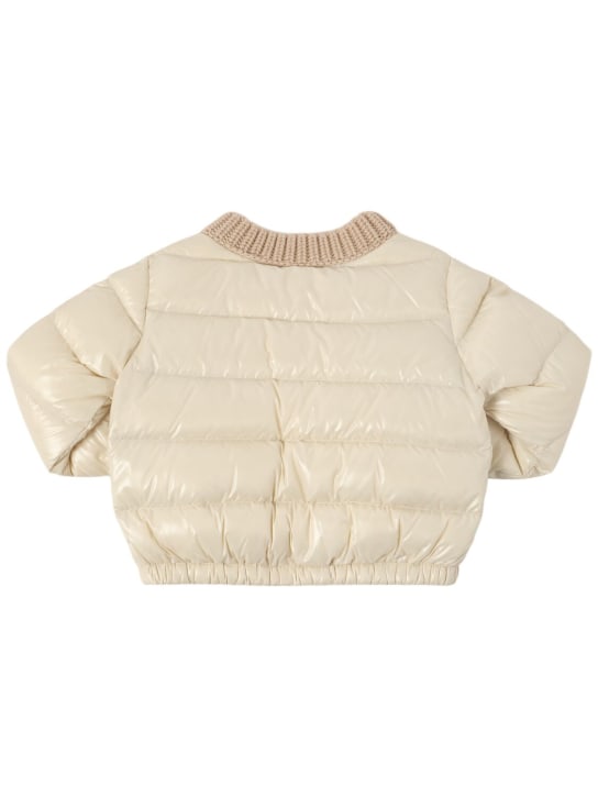 Moncler: Nylonlaqué-Daunenjacke „Arcelot“ - kids-girls_2 | Luisa Via Roma