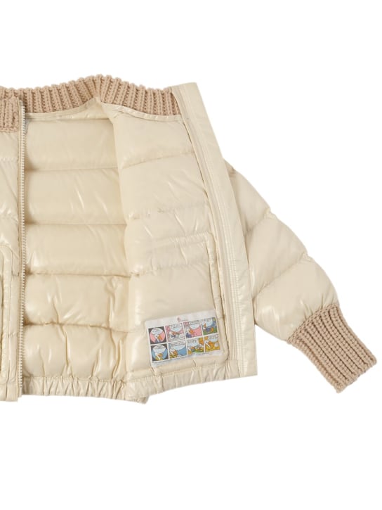 Moncler: Nylonlaqué-Daunenjacke „Arcelot“ - kids-girls_3 | Luisa Via Roma