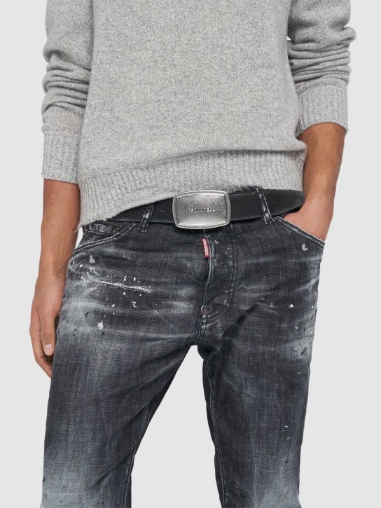 Dsquared2: Cinturón de piel 40mm - men_1 | Luisa Via Roma