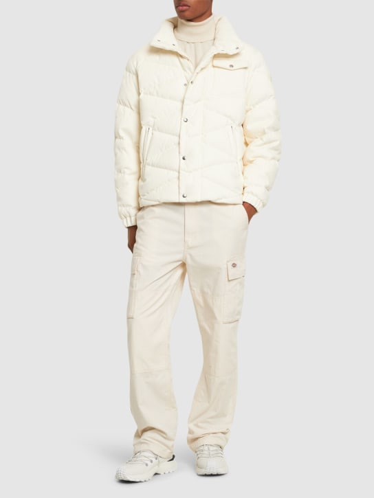 Moncler: Kaver cotton corduroy down jacket - men_1 | Luisa Via Roma
