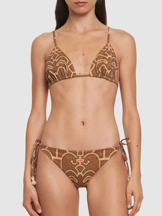 Johanna Ortiz: Palms Nado Sagrado bikini bottoms - Kahverengi/Bej - women_1 | Luisa Via Roma
