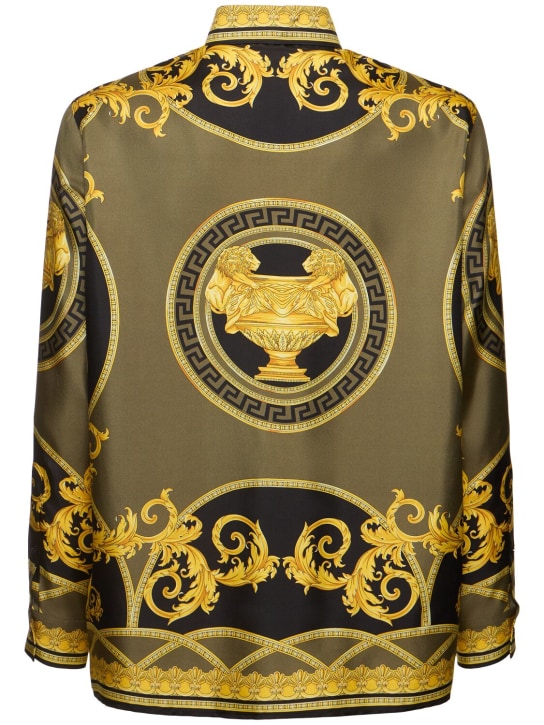 Versace: Informal printed silk twill shirt - men_4 | Luisa Via Roma