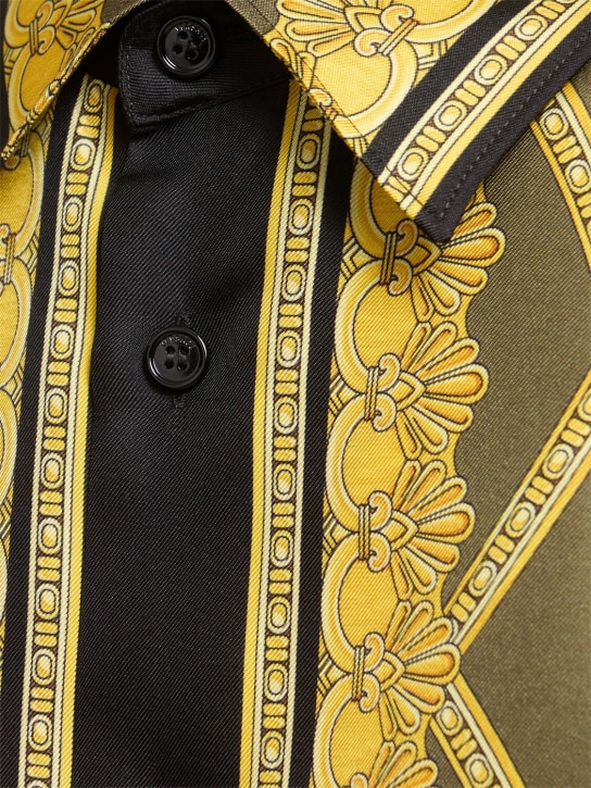 Versace: Informal printed silk twill shirt - men_3 | Luisa Via Roma