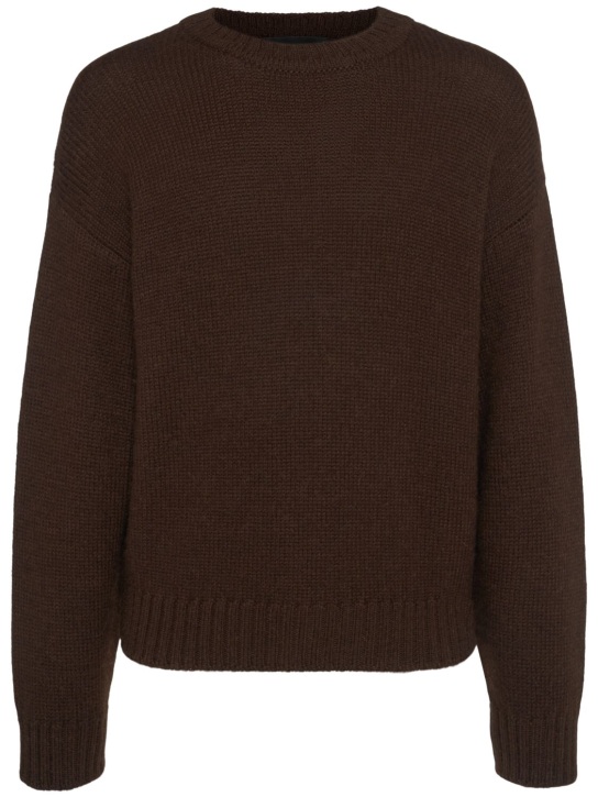 Dsquared2: Alpaca sweater - Burnt Brown - men_0 | Luisa Via Roma