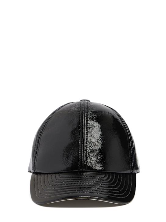 Courrèges: Reedition vinyl baseball cap - women_0 | Luisa Via Roma