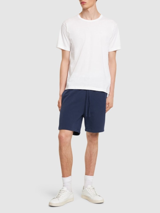 Polo Ralph Lauren: Terry sweat shorts - Cruise Navy - men_1 | Luisa Via Roma