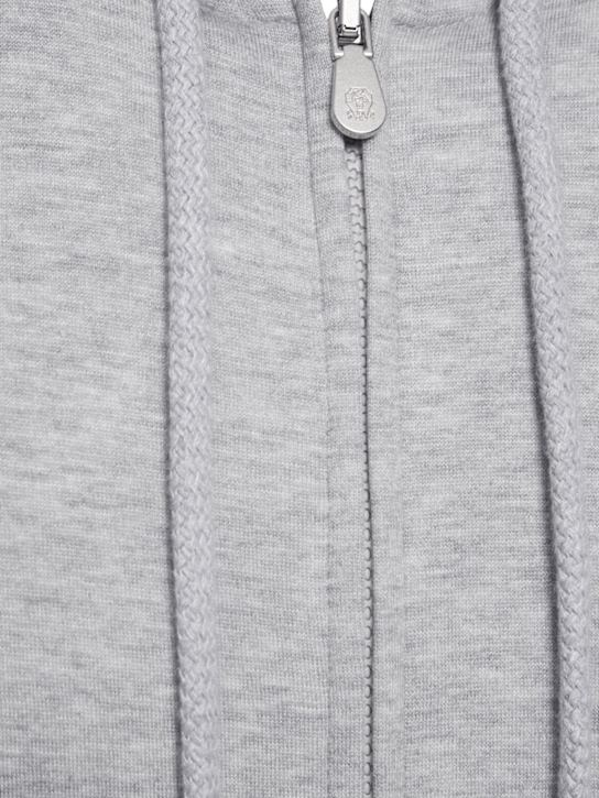 Brunello Cucinelli: Leisure zipped sweatshirt - Grey - men_3 | Luisa Via Roma