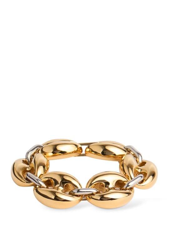 Rabanne: Eight Nano chain bracelet - Gold/Silver - women_0 | Luisa Via Roma