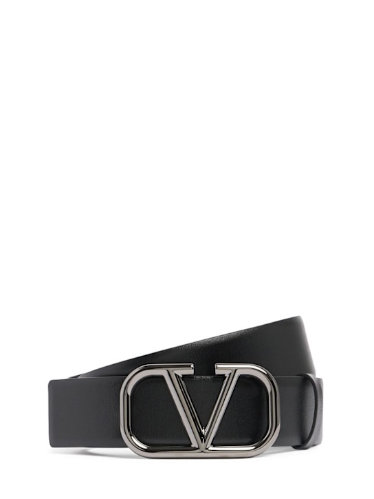 Valentino Garavani: 40mm Vlogo signature belt - men_0 | Luisa Via Roma