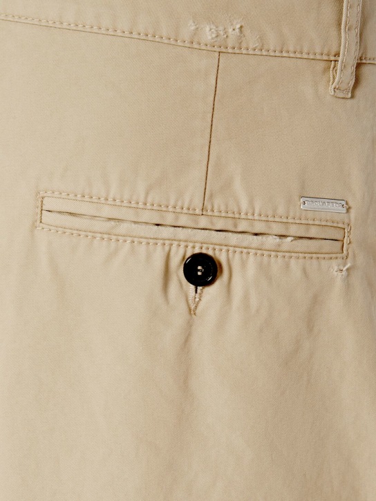 Dsquared2: Pantalones chino de algodón - men_4 | Luisa Via Roma