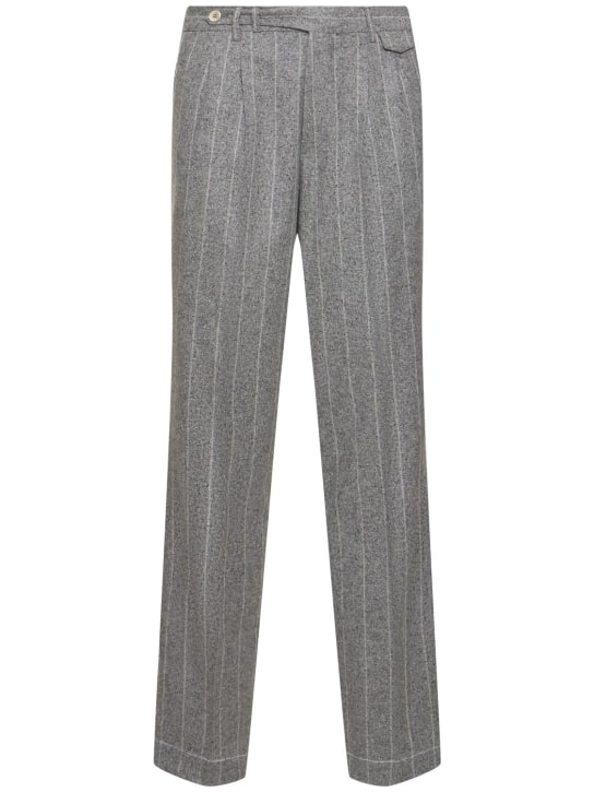 Brunello Cucinelli: Leisure silk blend suit - Light Grey - men_7 | Luisa Via Roma