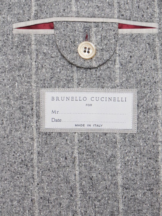 Brunello Cucinelli: Leisure silk blend suit - Light Grey - men_6 | Luisa Via Roma