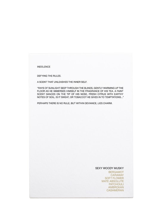 Tobba: 100ml Indolence eau de parfum - Trasparente - beauty-men_2 | Luisa Via Roma