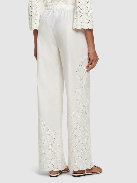 Pantalones anchos de algodón - Loulou Studio - Mujer  | Luisaviaroma