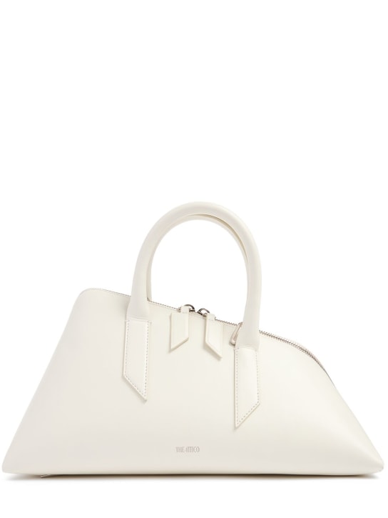 The Attico: 24H leather top handle bag - White - women_0 | Luisa Via Roma