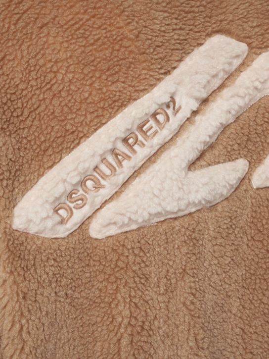 Dsquared2: Sudadera de teddy con cremallera - men_4 | Luisa Via Roma