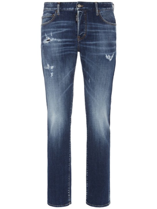 Dsquared2: Jeans regular de denim - Azul Marino - men_0 | Luisa Via Roma